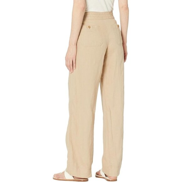NWT Lauren Ralph Lauren Womens Petite Size 10 10P Berry Linen Wide-Leg Pants NEW - Picture 8 of 8